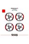 Bajaj pulsar ns200 wide rim cover sticker decal model 16-piece set - high quality - 2
