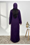 Dantil Purple Abaya with Nida inner lining-847 - 4