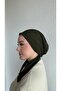 Khaki Twill Cheesecloth Scarf Bonnet - Non-Slip, Anti-Sweat (Non-Slip)