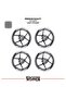 Yamaha mt-25 wide rim cover sticker decal model 16-piece set sticker high quality - 2