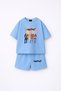 Manifest Girls M6Nifestgirls Printed Oversize 100% Cotton T-Shirt Shorts 2-Piece Children's Set - 2