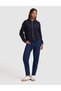 Navy Blue Crop Top Knitted Cardigan 50326644-Vr033 - 4