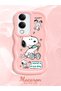 Vivo Y29T 5g Compatible Case Camera Protector Pink Silicone Couple Phone Case Line Pattern - 2