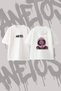 Ariana Grande Nasa Design Back Printed Cotton White Oversize T-Shirt