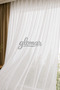 White Striped 1/3 Dense Pleated Heavy Weight Non-Iron Tulle Curtain Without Hooks I Popular Product I - 4