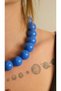 Cobalt Blue Topçuk Necklace - 3