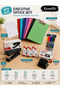 Office Series Executive Office Set |   Turquoise A4 Secretary, 50 Sheets of A4 Paper, Stapler, Hole Punch, 8 Color Pens and 3 Packs of Staple Wire - 3