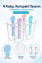 Ice Cream Mold, Reusable Ice Skate Mold with Silicone Handles, Set of 4 - 3
