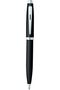 Gift Set 100 9313 Matte Black Ballpoint Pen with Business Card Holder and Chrome Trims - 5