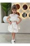 Ice Cream Printed Buckle Gift Balloon Skirt Set - 7