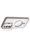 Galaxy A35 Case with Camera Stand, Magsafe Supported, Transparent Back, Silicone Omsy - 3