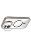 iPhone 16 Case with Camera Stand, Magsafe Supported, Transparent Back, Silicone Brsa - 2