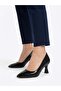 Women's Flora Black Crocodile 6 cm Thin Heeled Stiletto