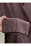 Ayhan Tied Muslin Set-As521 Brown - 5