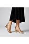 (Serrace) Thick Short Heeled Single Band Women's Sandals Gold - 4