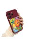 Tecno Spark 40 Compatible Case Camera Protector Claret Red Silicone Couple Phone Case Butterfly Pattern - 2
