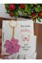Butterfly Themed Card Clover Keychain 10 Pieces Babyshower Birthday Baby Gifts