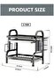Zefzon 2 Tier Dish Drying Rack with Drain Tray – Large Capacity Kitchen Dish Drainer, Stainless Steel Countertop Dish Rack Organizer with Cutlery Holder & Cutting Board Slot - 4