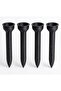 Practical Potted Plant Watering Apparatus Funnel Root Drip Irrigation Stick Set of 4 - Black - 4
