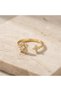 Flower Patterned Zircon Stone Adjustable