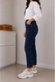 Alley Women's Dark Blue High Waist Lycra Trendy Mom Jean - 2