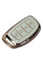 Hyundai Tucson Bayon Elantra Compatible Smart Remote Key Case Cover Auto Keychain with 4 Buttons - 2