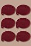 Burgundy 6-Piece Coaster Set - 3