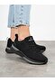 Women's Black Sneaker Ultra Comfortable Orthopedic Sole Walking Running Shoes - 3