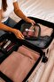 Black Framed Pvc Transparent Cosmetic Bag |   Travel, Makeup, and Personal Care Organizer - 3