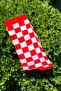 Unisex Red Checkered Patterned Colorful Socks - 6