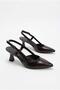 62034 Yanki Soft Comfortable Open Back 6 cm Heel Height Pointed Toe Women's Shoes