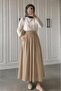Black Pocketed Flared Skuba Crepe Skirt - Ideal for Comfortable and Stylish Combinations - 3