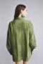 100% Cotton Regular Fit Brode Floral Embroidered Green Beach Shirt H0879Ax26Sm - 5