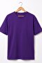 Unisex Purple Crew Neck Oversize T-Shirt - Basic Loose Fit Casual T-Shirt - 7