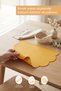 Baby Feeding Mat-Silicone Baby Mat, High Chair Feeding Mat, Silicone Feeding Mat-Yellow - 4