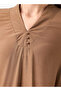 MINIMAL V NECK SOLID TRAPEZE DRESS - 4