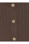 Lcw Everyday Brown Crew Neck Braided Women's Knitwear Cardigan - 6