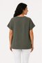 100% Organic Cotton Women's Authentic Blouse with Pul Embroidery Detail and Crew Neckline - 4