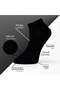 Pure Bamboo Summer Men's Booties Flat Short Black - Gray Melange Socks Seamless Premium Gift Boxed 7-Piece Softaura Series L5952Aznp - 2