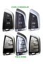 Bmw g Series Compatible Fem Smart Remote Control Key Protection Case Auto Keychain White Gold - 4