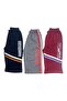 Children's Boys Combed Cotton Capri Sweatpants with Stripes Set of 3 - 3