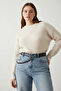 Plus Size Black Women's Belt with Chain Detail and Double Row Ring Combination Belt - 3