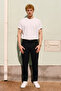 Men's Elastic Waist Tie-Up Pants - Black - 3
