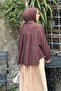 Lace Detailed Shirt Bitter Brown - 4