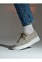 Adel Model Genuine Leather Handmade Beige Suede Casual Shoes - 4