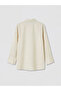 Özmarka New Season Beige Modal Blended Women's Shirt Tunic - 6
