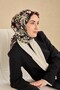 Twill Silk Scarf Milky Way Black Coral 90X90
