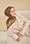Twill Silk Scarf Baroque Green Coffee 90X90 - 2