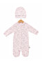 100% Cotton Baby Romper and Hat Set with Booties, 3-Piece Set - Boxed Product - 6