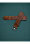 22 mm Tan Genuine Croco Pattern Watch Strap